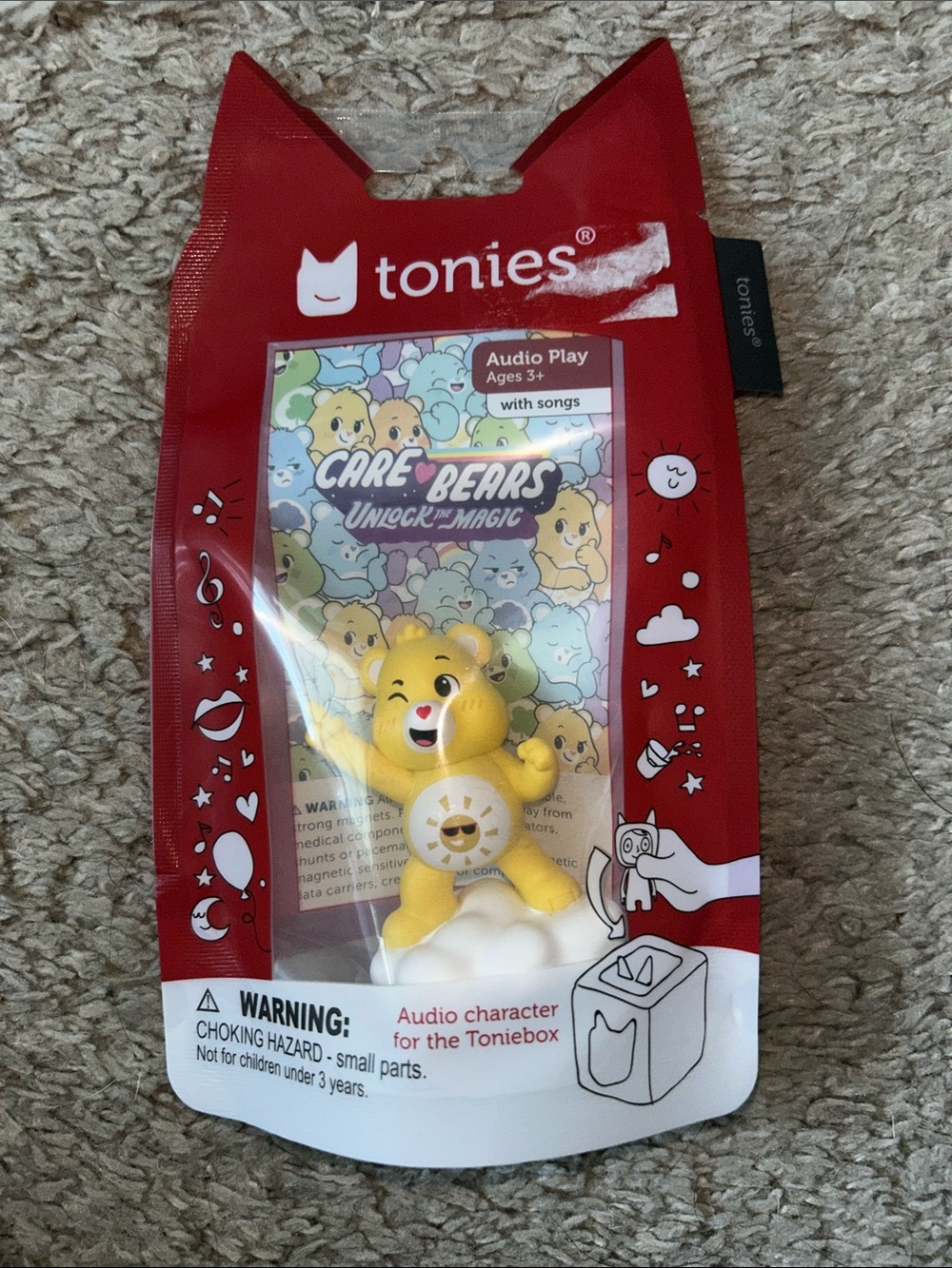 Tonies Care Bears Yellow Funshine Bear Audio Toy for Toniebox